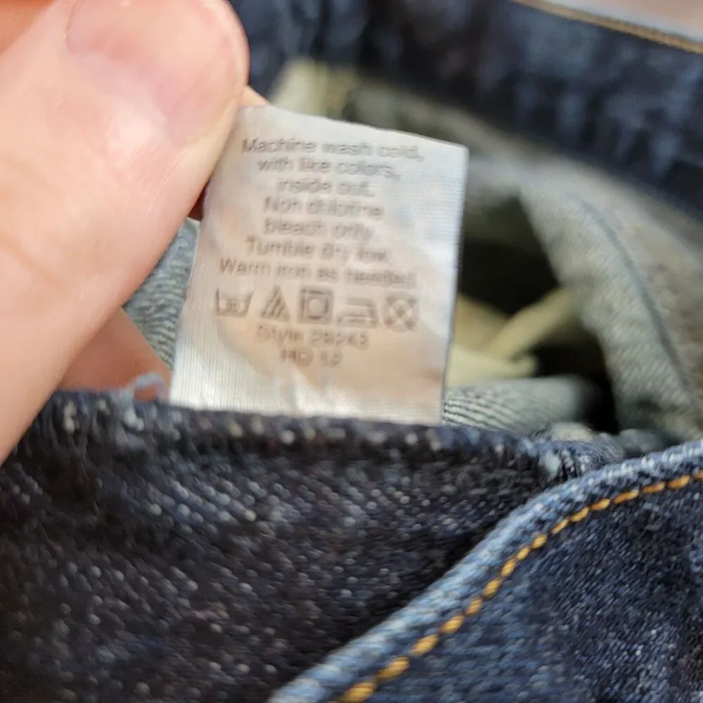 J Crew Jeans Men 31x30 Blue Denim Dark Wash Slim Straight Normcore Basic Classic